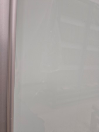 Grønt glass med aluminium smal profil 315-370cm 3 dører (pris pr dør)