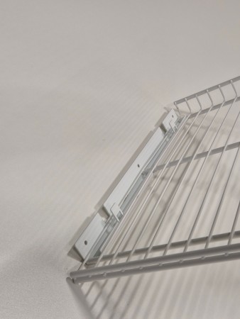 Hvit skoristfeste 50cm til vegg pr stk