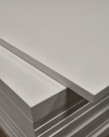 Hvit hylleplate 54x278cm