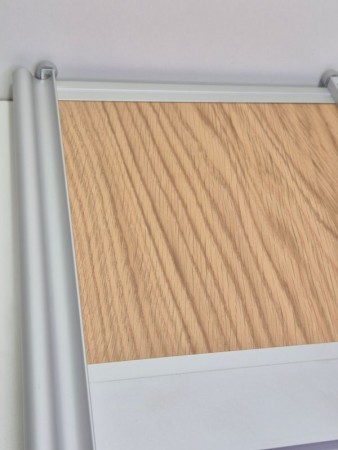 Eik med aluminium tykk profil 0-125cm (pris pr dør)