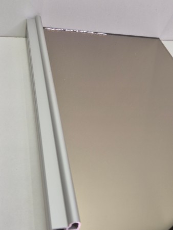 Bronse speil med aluminium smal profil 315-370cm 3 dører (pris pr dør)