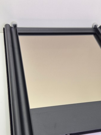 Bronse speil med sort tykk profil 220-270cm 3 dører (pris pr dør)