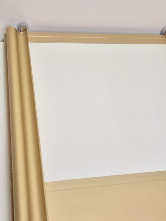 Hvit plate med bronse tykk profil 300-360cm 4 dører (pris pr dør)