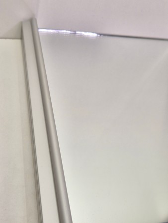 Klart speil med aluminium smal profil 150-180cm (pris pr dør)