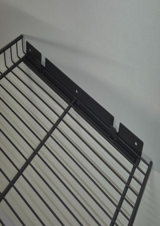 Mørk grå skoristfeste 50cm til vegg pr stk