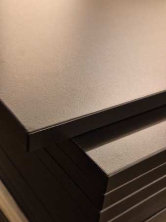 Sort sidevegg 2x65x278cm